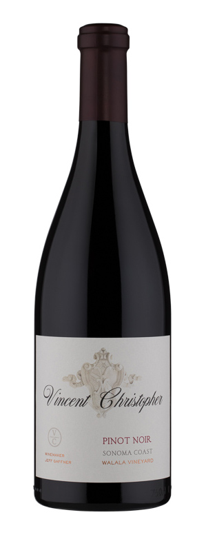 Bottle of 2018 Vincent Christopher Pinot Noir