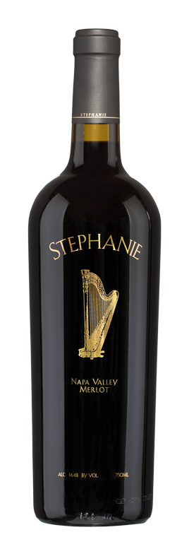 Bottle of 2018 Stephanie Merlot