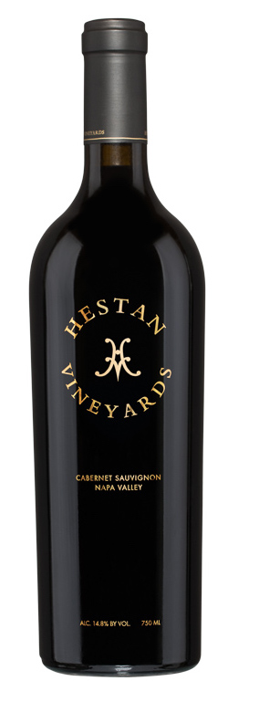 Bottle of 2021 Hestan Cabernet Sauvignon